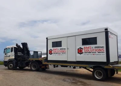 prefab unit being transported